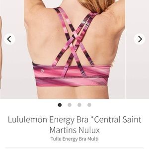 Lululemon Energy Bra - size 6